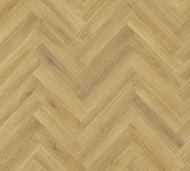 Rustic Raw Oak Dryback LVT Herringbone Flooring