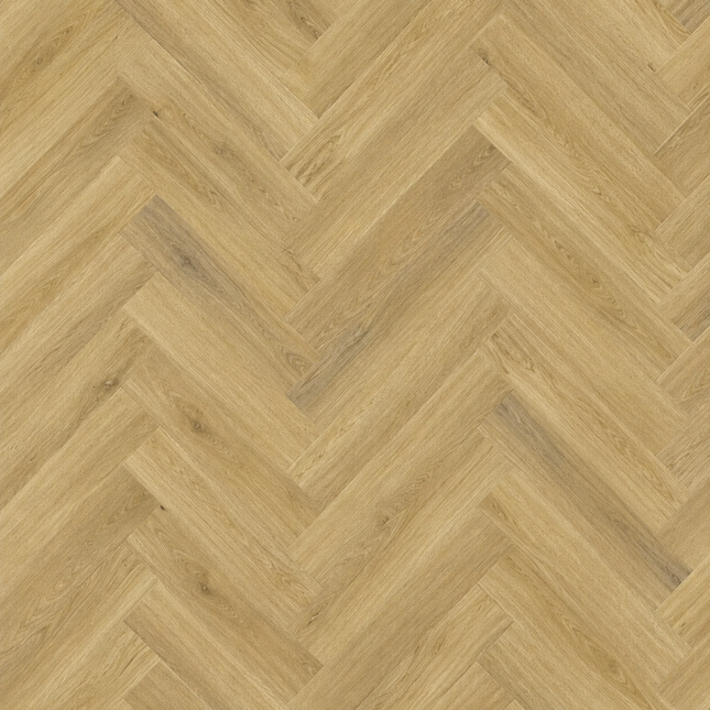 Rustic Raw Oak Dryback LVT Herringbone Flooring