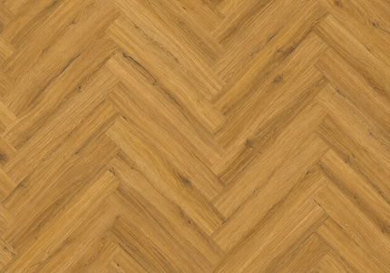 Heritage Smoked Oak LVT Herringbone Flooring