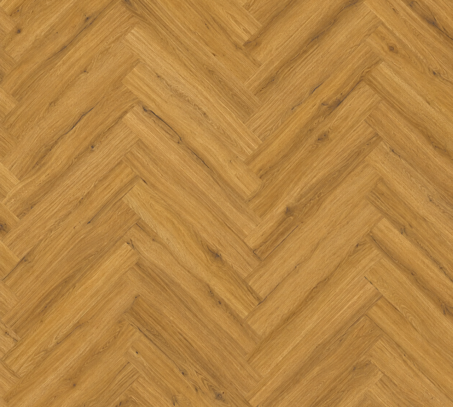 Heritage Smoked Oak LVT Herringbone Flooring