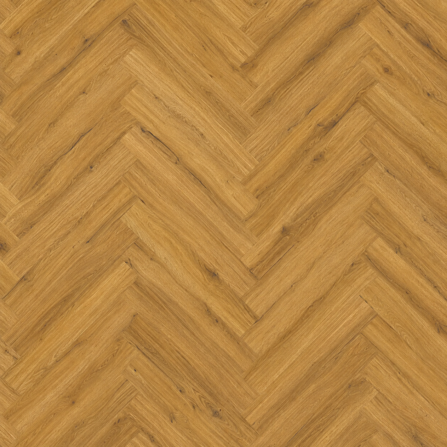 Heritage Smoked Oak LVT Herringbone Flooring