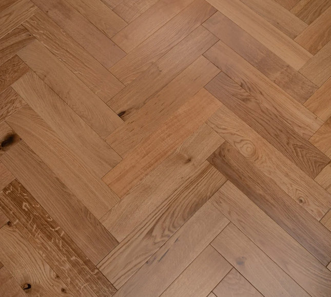 UV Lacquered Engineered Herringbone Flooring