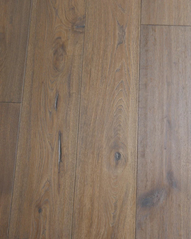 Handscraped Antique Light Brown Classic Grade Engineered Oak Flooring
