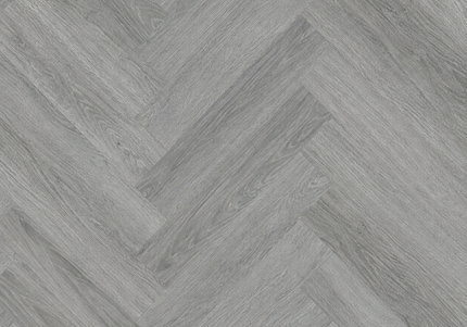 French Grey Contemporary SPC Herringbone Flooring