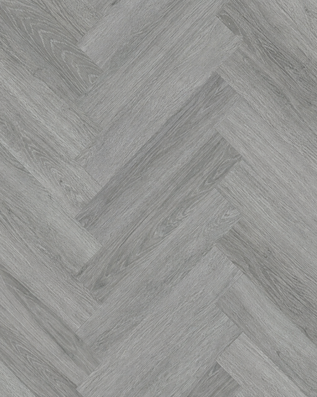 French Grey Contemporary SPC Herringbone Flooring