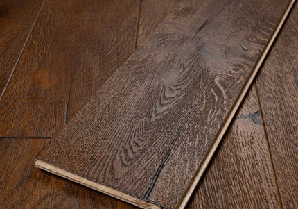 Heritage Antique Brown Distressed Engineered Oak Flooring