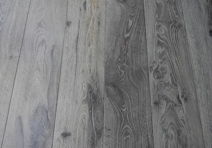 Distressed Charcoal Grey Engineered Oak Flooring