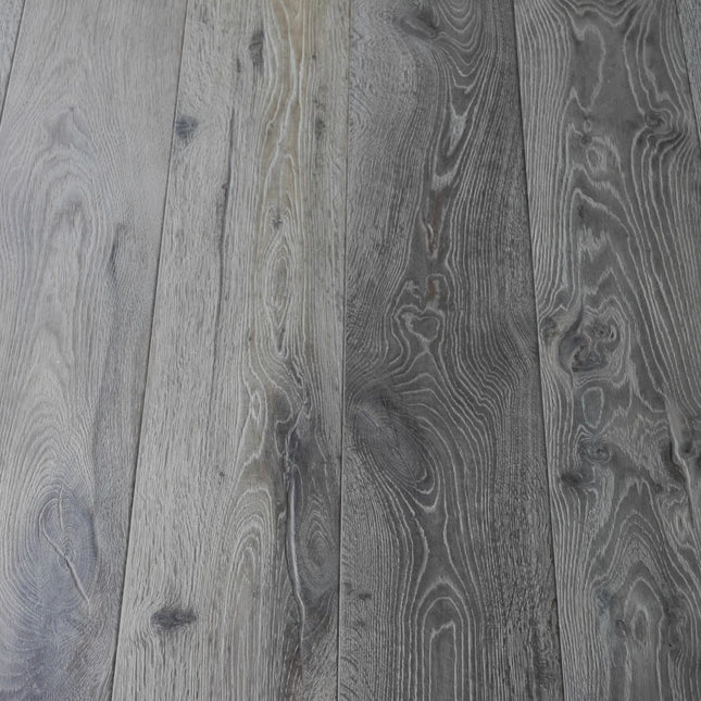 Distressed Charcoal Grey Engineered Oak Flooring