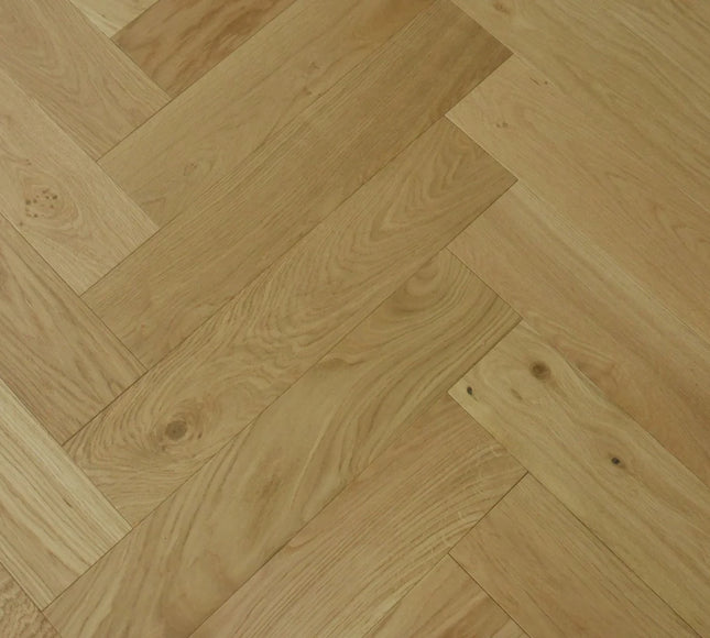 Natural Brushed UV Oiled Engineered Herringbone Flooring