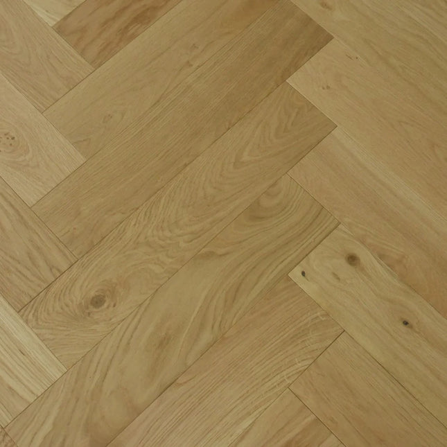 Natural Brushed UV Oiled Engineered Herringbone Flooring