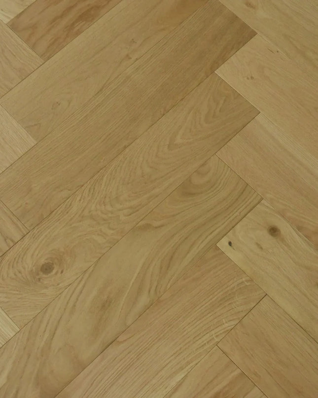 Natural Brushed UV Oiled Engineered Herringbone Flooring