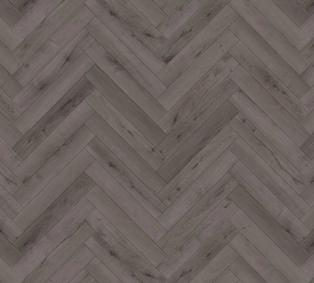 Modern Midnight Grey Oak Parquet Flooring