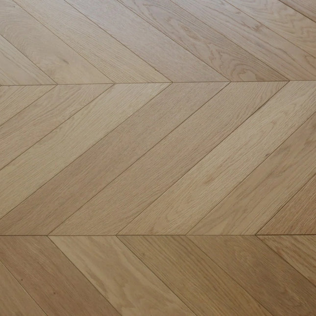 Prime AB Natural Matt Lacquered Engineered Chevron Oak Flooring