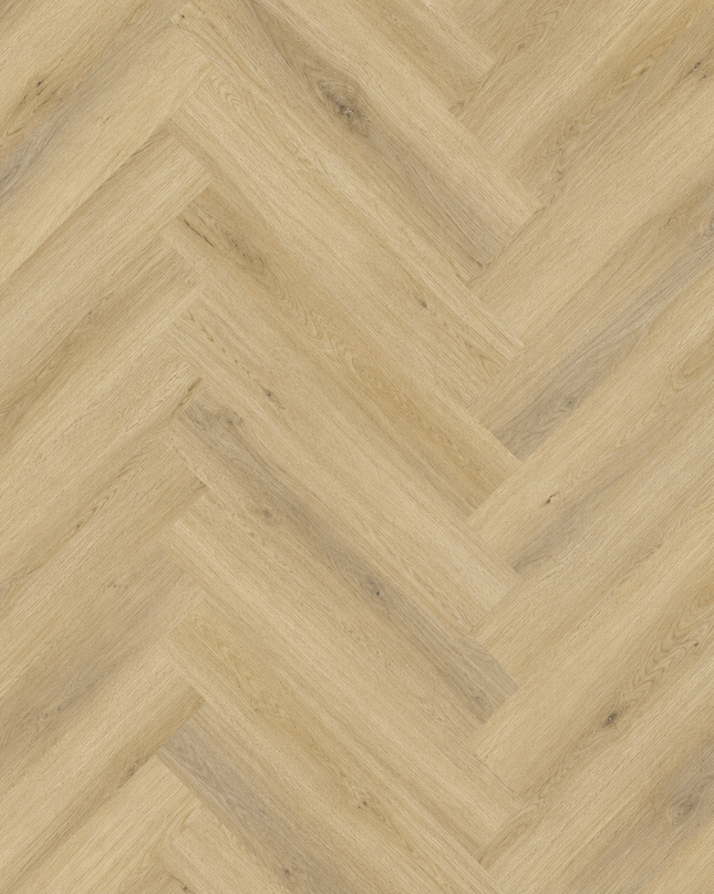 Invisible Oak Natural Look SPC Herringbone Flooring