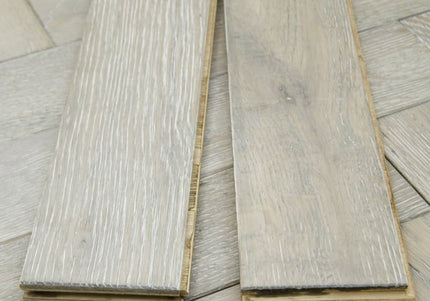 White Oiled Prime AB Engineered Herringbone Flooring