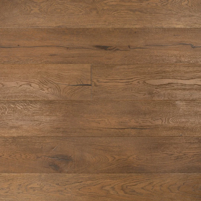 Heritage Distressed Golden Light Brown Hard Wax Oiled Engineered Oak Flooring