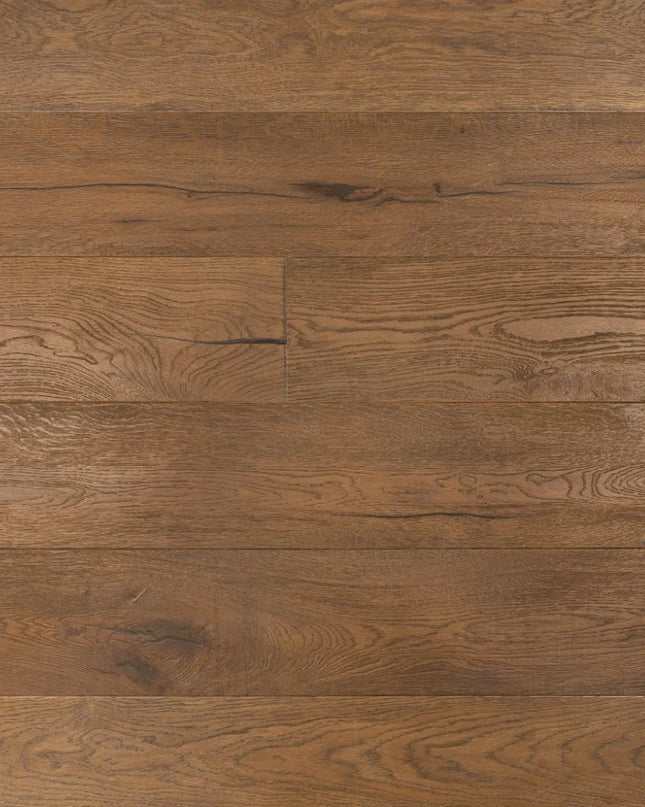 Heritage Distressed Golden Light Brown Hard Wax Oiled Engineered Oak Flooring
