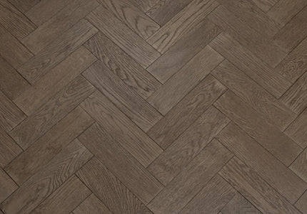 Gunmetal Matt Lacquered Engineered Herringbone Flooring