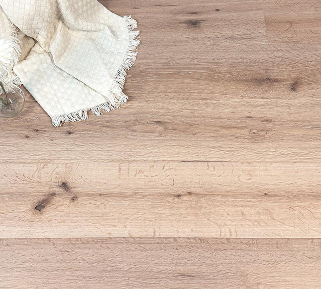 Cotton White Washed Matt Lacquered Engineered Oak Plank Flooring