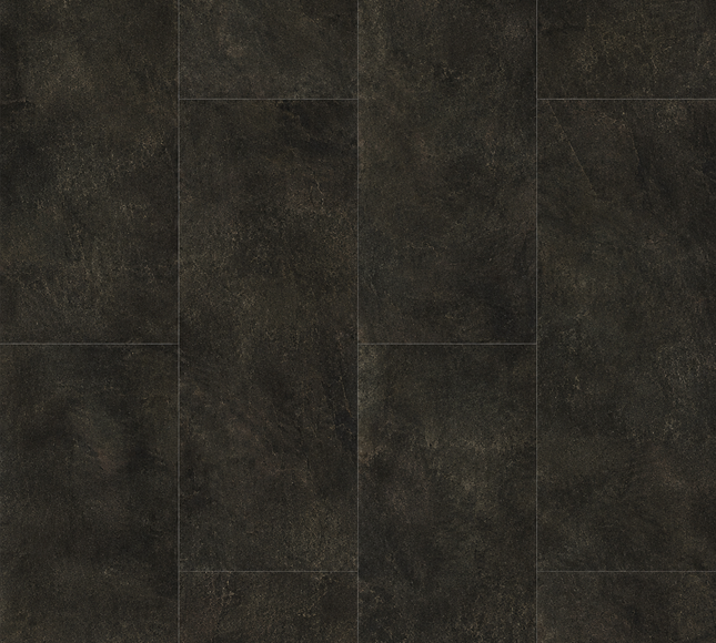 Onyx Black Waterproof SPC Tile Effect Flooring – Stone Finish