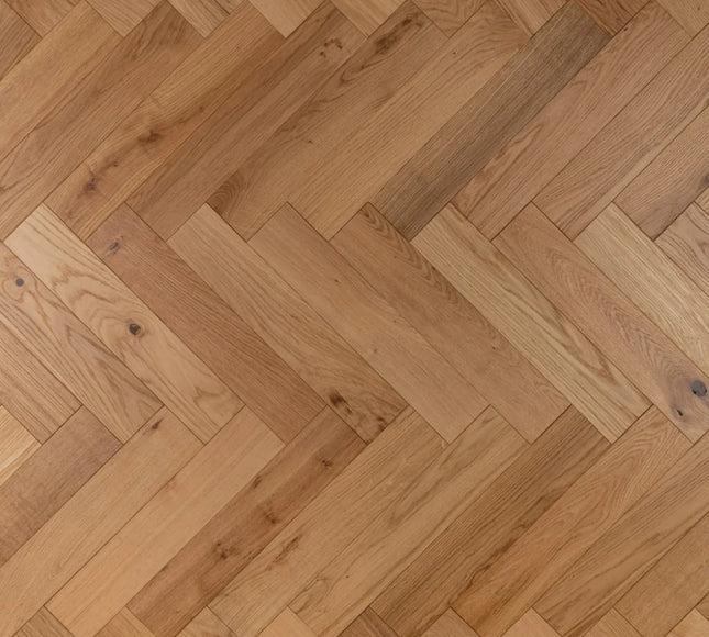 Natural Brushed UV Oiled Engineered Herringbone Flooring