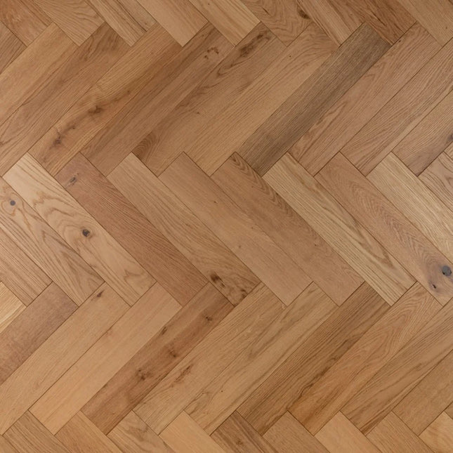 Natural Brushed UV Oiled Engineered Herringbone Flooring
