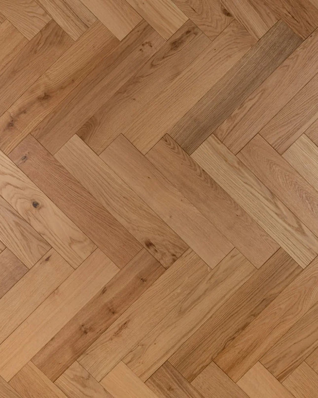 Natural Brushed UV Oiled Engineered Herringbone Flooring