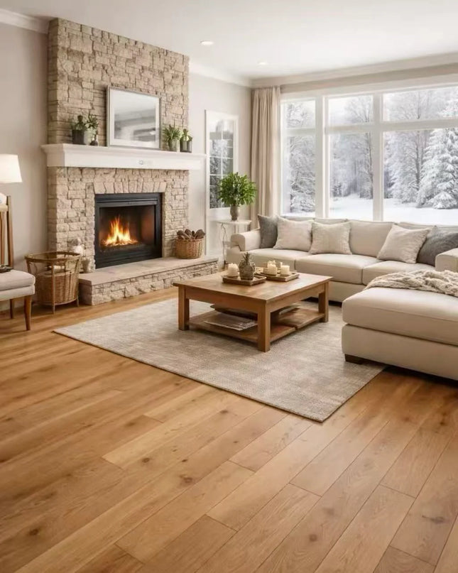 Brushed Matt Lacquered Engineered Oak Flooring