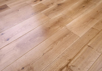 Natural Oak DIY Solid Wood Flooring with UV Lacquer Finish
