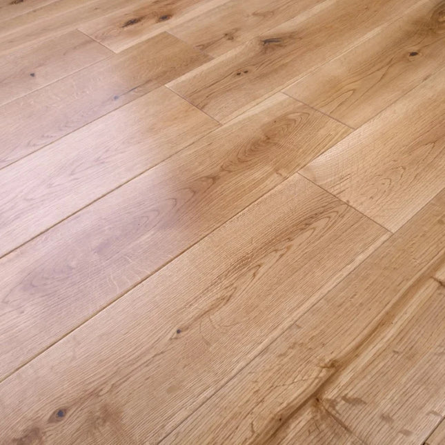 Natural Oak DIY Solid Wood Flooring with UV Lacquer Finish