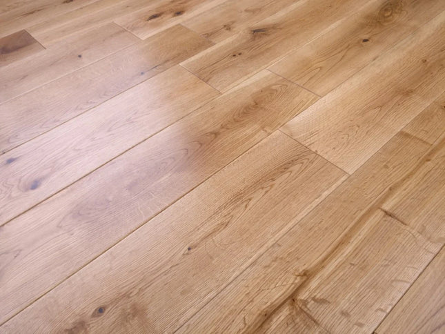 Natural Oak DIY Solid Wood Flooring with UV Lacquer Finish