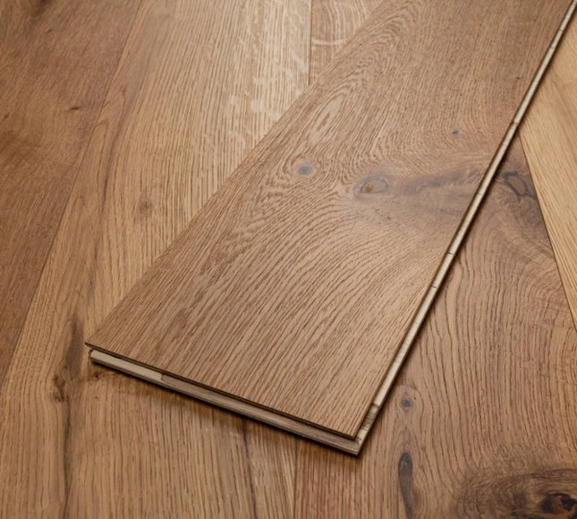 Natural Brushed UV Oiled Engineered Oak Flooring