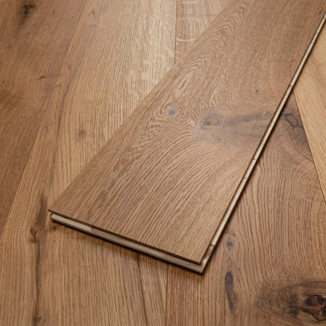Natural Brushed UV Oiled Engineered Oak Flooring