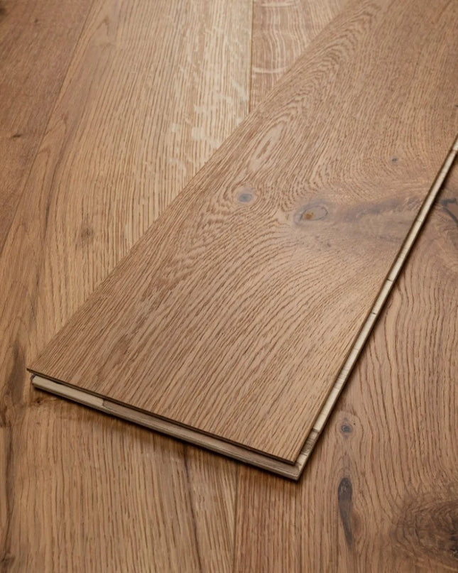 Natural Brushed UV Oiled Engineered Oak Flooring