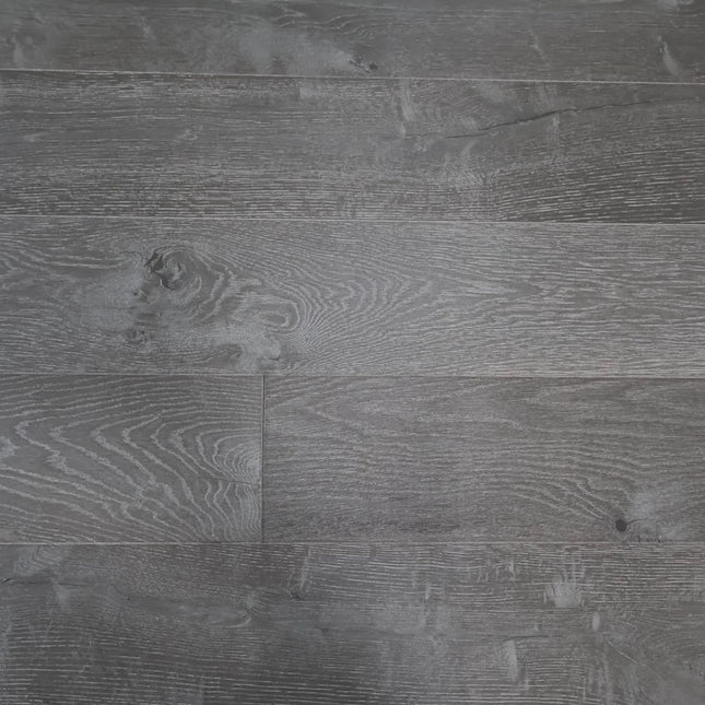 Fossil Grey Lacquered Engineered Oak Flooring