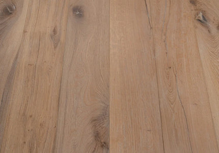 Distressed White Hard Wax Oiled Engineered Oak Flooring