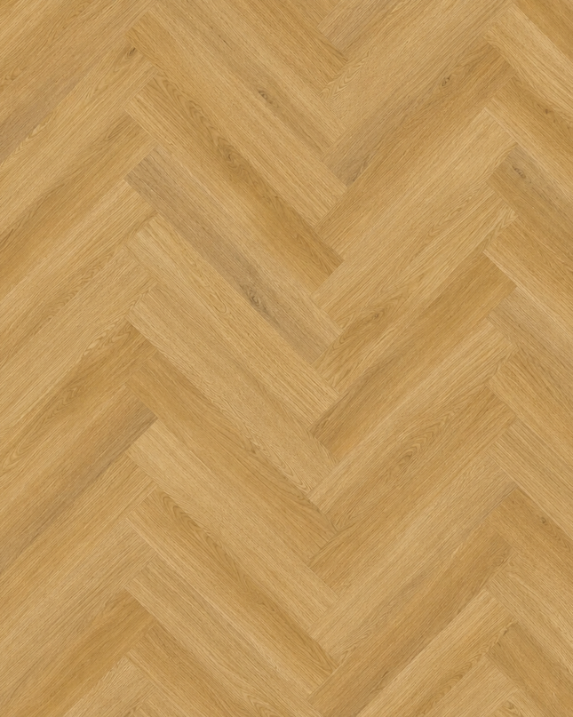 Authentic Natural Oak Luxury Vinyl Herringbone Flooring