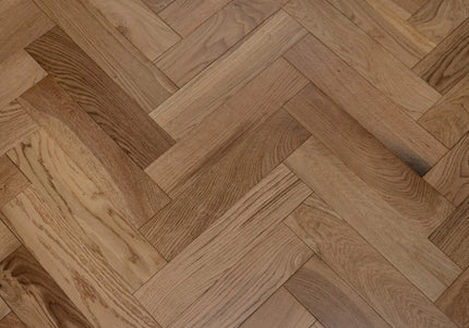 Natural Smooth Engineered Herringbone Flooring