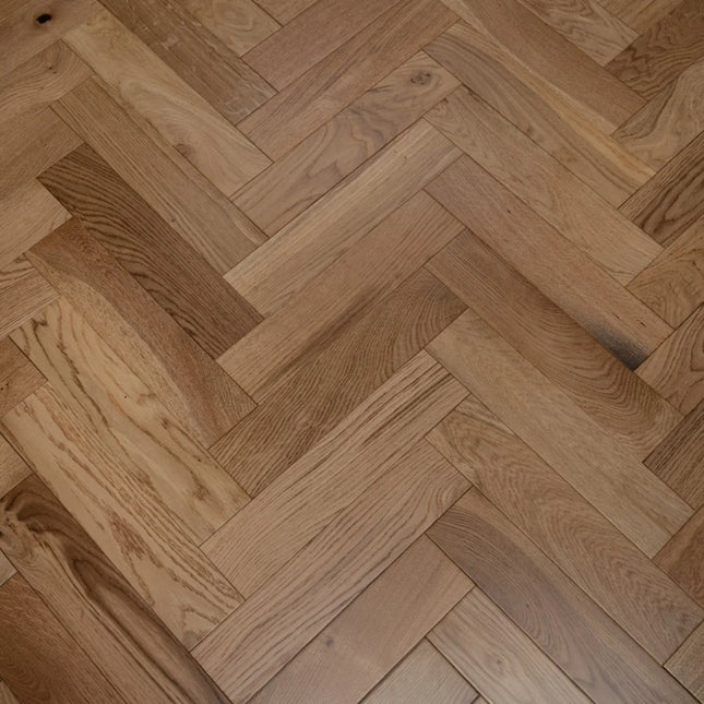 Natural Smooth Engineered Herringbone Flooring
