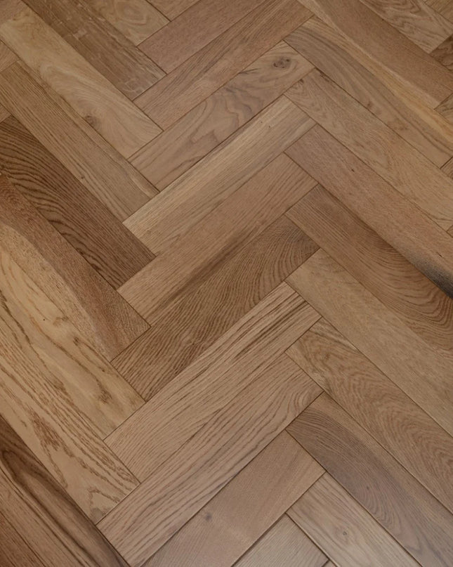 Natural Smooth Engineered Herringbone Flooring