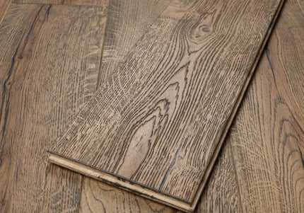 Antique Dark Brown Solid Oak Flooring