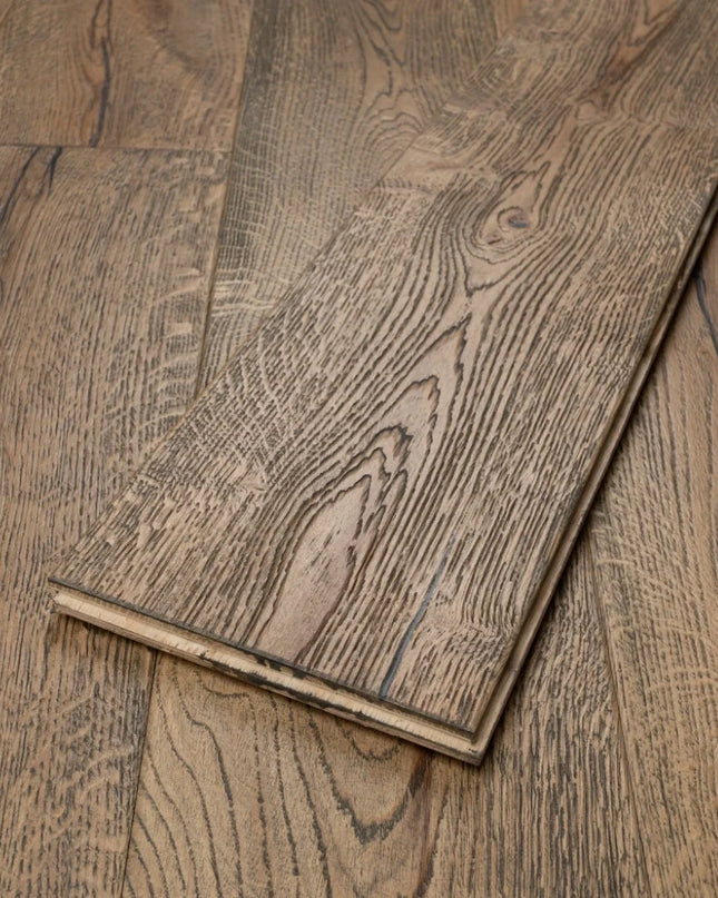 Antique Dark Brown Solid Oak Flooring