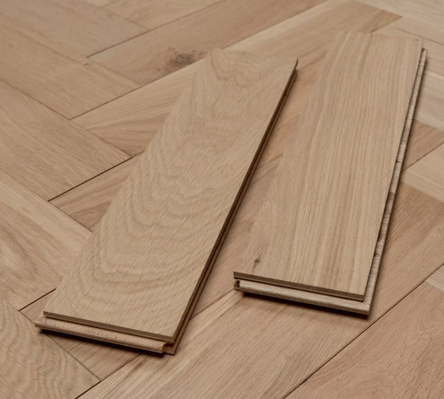 Prime AB Unfinished Engineered Herringbone Flooring