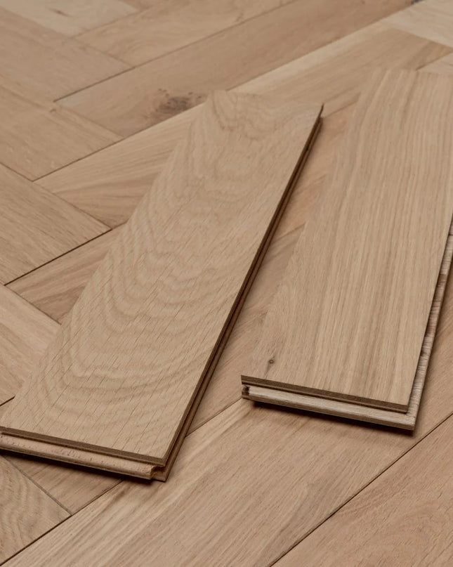 Prime AB Unfinished Engineered Herringbone Flooring