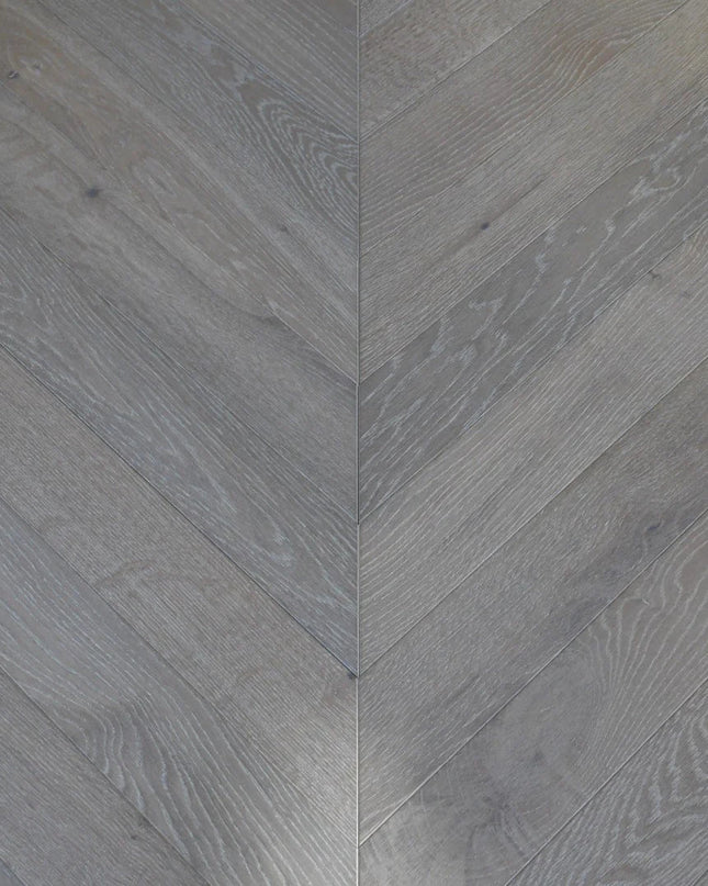 Smoked Grey Chevron Engineered Wood Flooring | Pukka Flooring