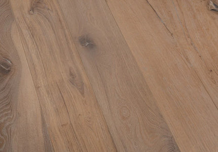 Distressed White Hard Wax Oiled Engineered Oak Flooring