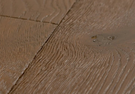 Light Brown Smoked Wax Oiled Classic Grade Engineered Oak Flooring
