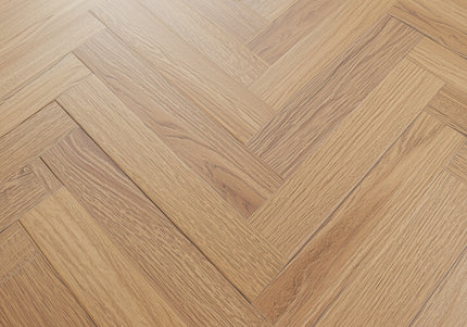 Smoked UV Oiled Engineered Herringbone Flooring