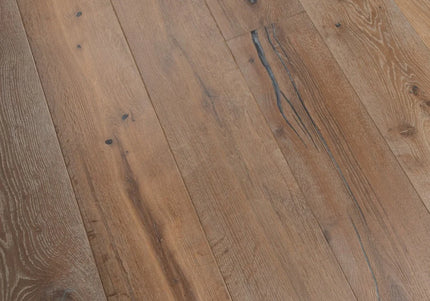 Heritage Distressed Smoked White Engineered Oak Flooring