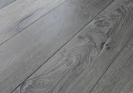 Distressed  Charcoal Grey Engineered Wood Flooring | Pukka Flooring